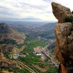 Vista desde Ulea del valle de Ricote, donde huerta y monte conviven